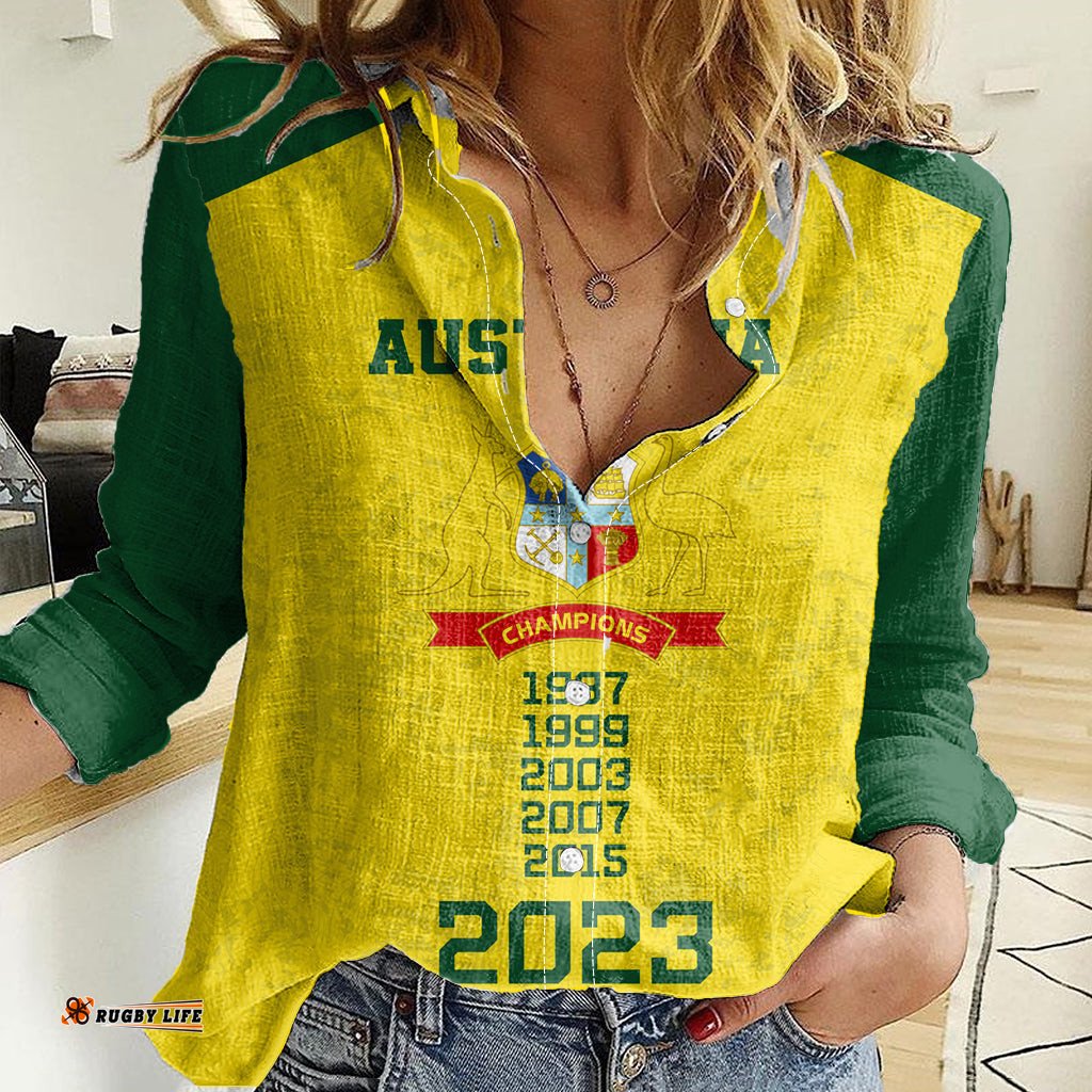 Australia Cricket Women Casual Shirt History Champions World Cup Unique