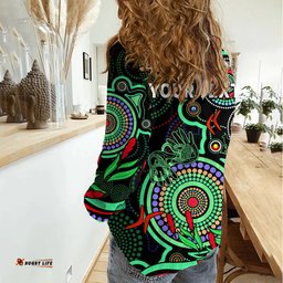Custom NAIDOC Week 2023 Women Casual Shirt Indigenous Tribal Ver.02 - Green