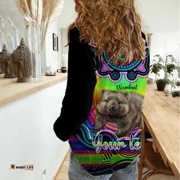 Personalised Australia Taurus Wombat Zodiac Women Casual Shirt Auz Astrology Aboriginal - Rainbow