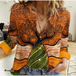 Aboriginal Indigenous Tree Casual Shirt