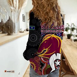 Broncos Rugby NAIDOC Week Women Casual Shirt Indigenous