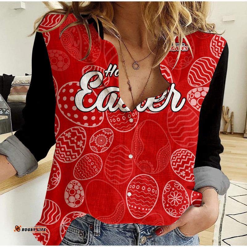 Melbourne Renegades Cricket Happy Easter Day Women Casual Shirt Simple Style