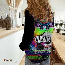Personalised Australia Gemini Sugar Gilder Zodiac Women Casual Shirt Auz Astrology Aboriginal - Rainbow