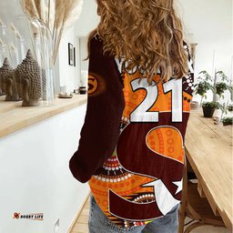 Custom Text And Number 2023 Scorchers BBL Women Casual Shirt Aboriginal NAIDOC For Our Elders