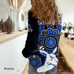 AFL North Melbourne Kangaroos 1869 Aboriginal Women Casual Shirt