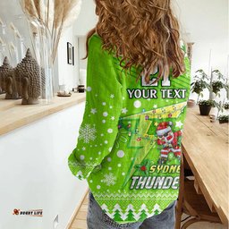 Custom Thunder BBL Women Casual Shirt Christmas Vibe 2023