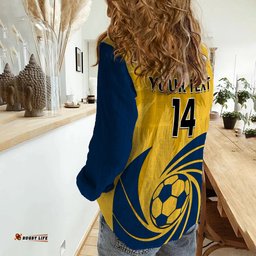 Custom Text And Number Central Coast Football Women Casual Shirt A League Men Mariners 2004 Palm Tree Simple Style