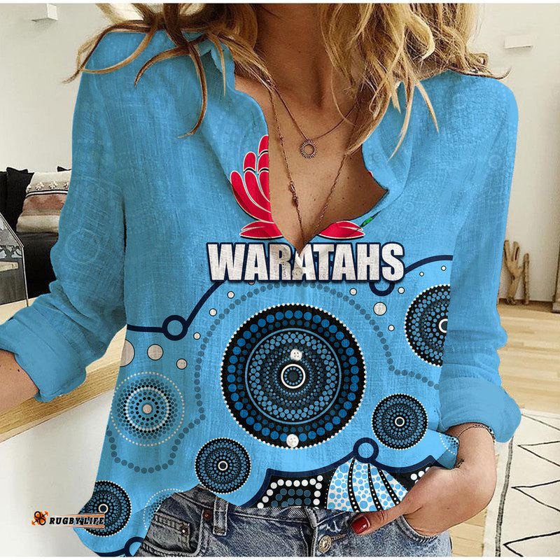Custom Personalised And Number NSW WARATAHS Casual Shirt Aboriginal