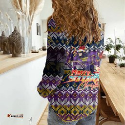 Melbourne Storm Christmas Women Casual Shirt MerryStorm Man