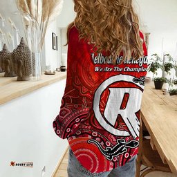 Melbourne Renegades Champions Women Casual Shirt Lizard Indigenous Aboriginal