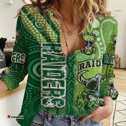 Vibe Hoodie Clothing - Canberra Raiders Sporty Style Women Casual Shirt