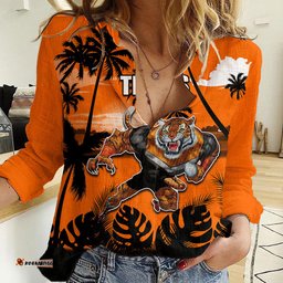 NRL Tigers Women Casual Shirt Summer Vibe Style