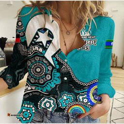 Brisbane Heat Cricket Casual Shirt NAIDOC 2023 Patterns