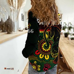 NRL Penrith Panthers Rugby Women Casual Shirt Panthers 1966 Aboriginal