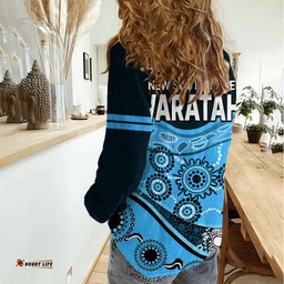 Waratahs Rugby Women Casual Shirt NSW Red Waratahs Indigenous