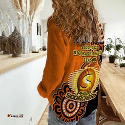 Perth Scorchers Cricket Women Casual Shirt We Are The Champions Aboriginal