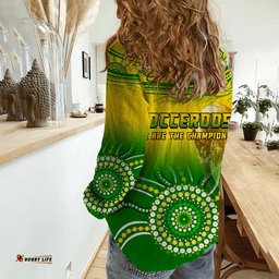 Australia Soccer Socceroos Go Champions Women Casual Shirt