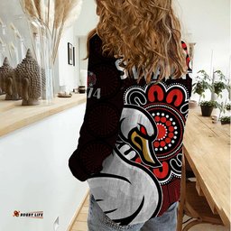 AFL Sydney Swans 1874 Aboriginal Women Casual Shirt