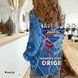 NSW Sky Blues Womens Casual Shirt The Champions Womens State Of Origin 2022