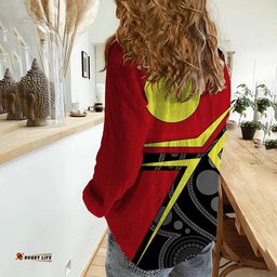 Aboriginal Woman Casual Shirt Indigenous Legend