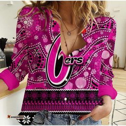 Sydney Sixers Christmas Mix Aboriginal Women Casual Shirt