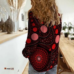 Women Casual Shirt Aboriginal Art Ver.06