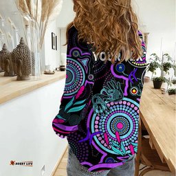 Custom NAIDOC Week 2023 Women Casual Shirt Indigenous Tribal Ver.02 - Purple
