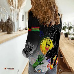 Custom Personalised NAIDOC Panthers 2022 Women Casual Shirt