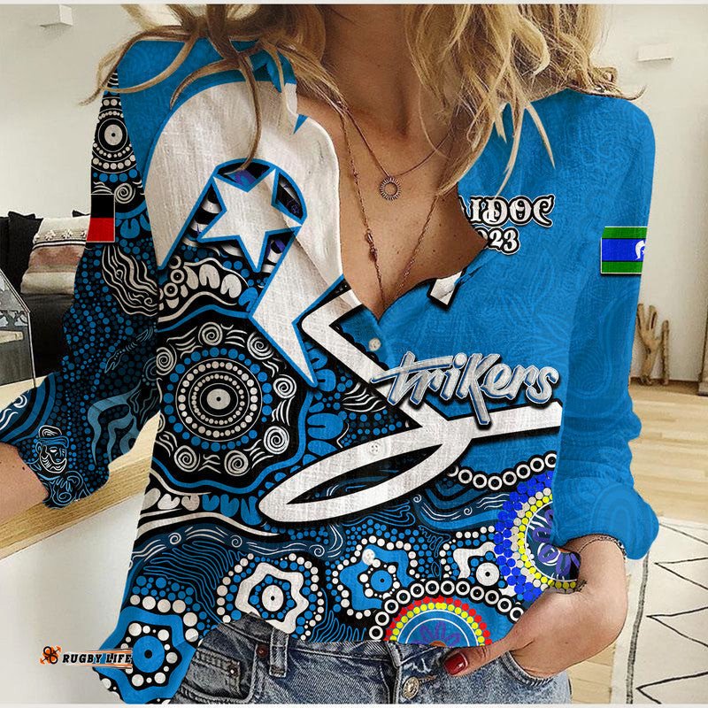 Adelaide Strikers Cricket Casual Shirt NAIDOC 2023 Patterns