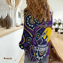 Storm Rugby NAIDOC 2023 Women Casual Shirt For Our Elders Aboriginal