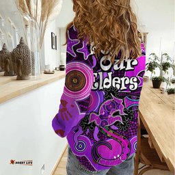 Aboriginal NAIDOC Week 2023 Women Casual Shirt Turtle Lizard Sun