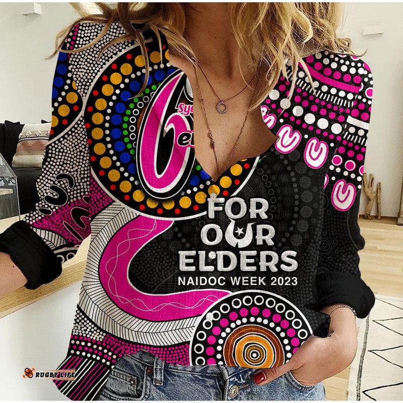 Sydney Sixers Cricket Casual Shirt NAIDOC 2023 Aboriginal