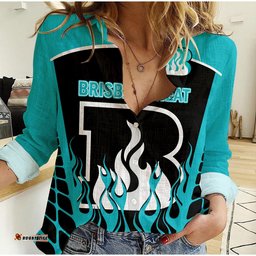 Brisbane Heat Cricket 2023 Women Casual Shirt Simple Style