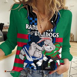 NRL Combine Rabbitohs and Bulldogs Women Casual Shirt