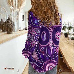 Personalised Freo NAIDOC Week 2024 Women Casual Shirt Aussie Aboriginal Art