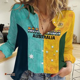 Custom Pride Month Matildas Women Casual Shirt Australia Til Its Done Mixed Color