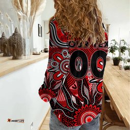Personalised Bombers NAIDOC Week 2024 Women Casual Shirt Aussie Aboriginal Art
