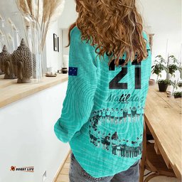 Matildas Til Its Done Custom Women Casual Shirt Australia Womens Soccer Turquoise Style