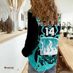 Custom Brisbane Heat Women Casual Shirt We Are The Champions Aboriginal Art