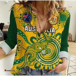 Australia Soccer Women Casual Shirt Kangaroos Matildas 2023 FIFA Womens World Cup