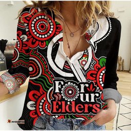 Custom Personalised Melbourne Renegades Cricket Women Casual Shirt NAIDOC Torres Strait For Our Elders