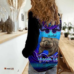 Personalised Australia Taurus Wombat Zodiac Women Casual Shirt Auz Astrology Aboriginal - Blue