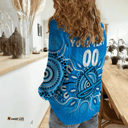 Custom Personalised Adelaide Strikers Aboriginal Cricket 2022 Women Casual Shirt