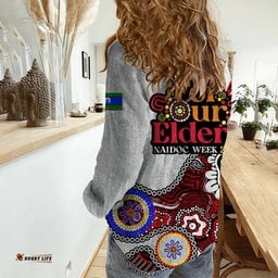 Dragons Rugby Casual Shirt NAIDOC 2023 Patterns