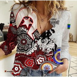 Dragons Rugby Casual Shirt NAIDOC 2023 Patterns