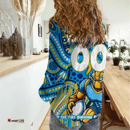 Custom Australia NAIDOC Week 2024 Women Casual Shirt Titans Mascot Keep The Fire Burning