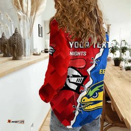 Personalised Eels and Knights Rugby Women Casual Shirt 2023 Sporty Version