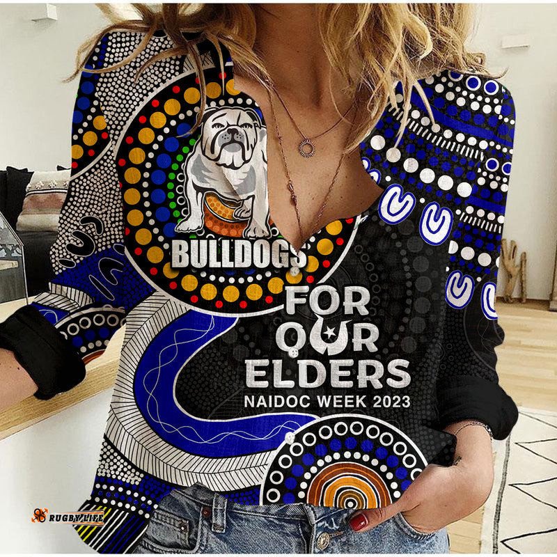 Bulldogs Rugby Casual Shirt NAIDOC 2023 Aboriginal