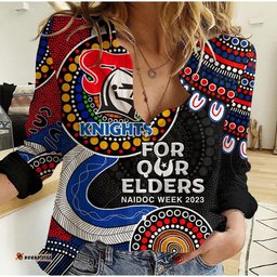Knights Rugby Casual Shirt NAIDOC 2023 Aboriginal