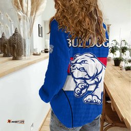 AFL Bulldogs Football Women Casual Shirt Simple Style 2023